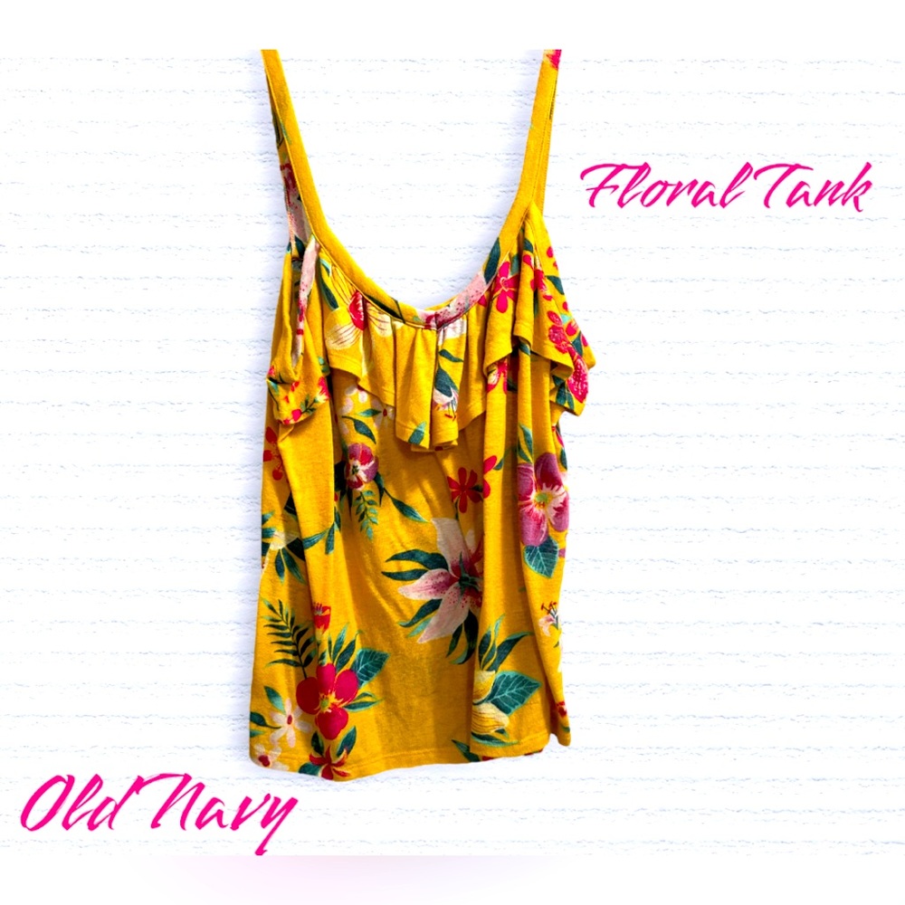 Floral Spring/Summer Tank. Size XL.